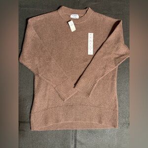 Old Navy Women's Chocolate Brown Crew Neck Sweater